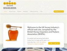 Tablet Screenshot of honeyassociation.com
